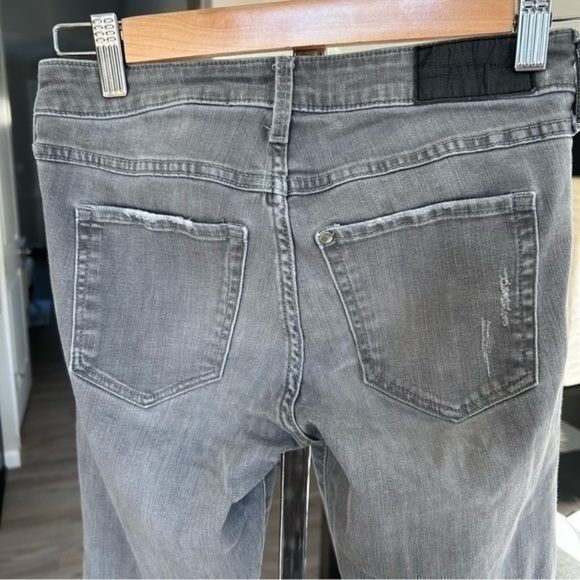 💋H&M &Denim super skinny distressed gray wash jeans 👖 denim 25/30 - Picture 10 of 10